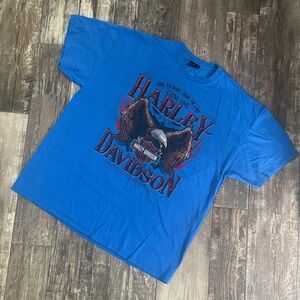 Harley-Davidson Vibrant Blue Eagle Tee